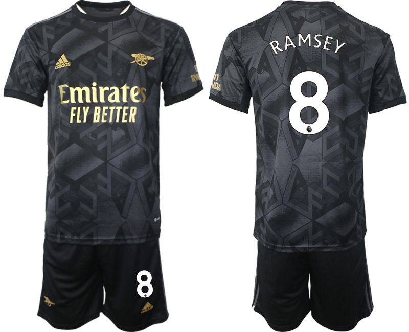 Men 2022-2023 Club Arsenal away black #8 Soccer Jerseys->arsenal jersey->Soccer Club Jersey